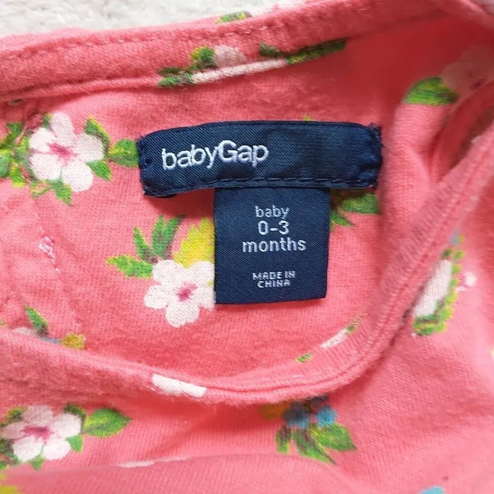 Baby Gap Short Sleeve Bodysuits Sleeveless Dress Baby Girl 0-3 Months Cotton